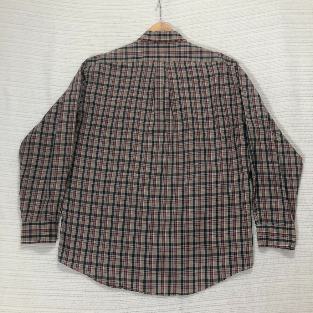 Chaps Ralph Lauren Plaid Button Down Long Sleeve Shirt XL - Picture 6 of 8